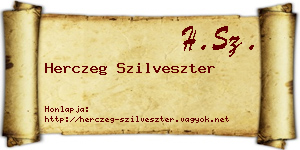 Herczeg Szilveszter névjegykártya